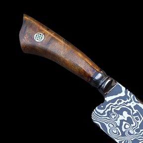 Faca Artesanal em Aço Damasco – Edição Colecionador – Padrão Aleatório – 10" Lâmina